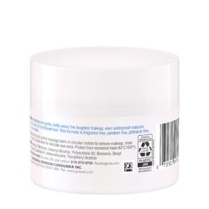 Neutrogena Makeup Melting Cleansing Balm, Face Cleansing Balm to Gently Melt Away Dirt, Oil, Makeup & Waterproof Mascara Leaving Skin Soft & Conditioned, Fragrance- & Paraben-Free, 2.6 oz