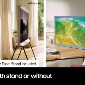 SAMSUNG 65-Inch Class The Serif LS01B Series - QLED 4K, I-Shaped Design, Anti-Reflection Matte Display, -Portable Easel -Stand, Ambient Mode+ Smart -TV -w/ Alexa Built-in (QN65LS01BAFXZA,Latest Model)