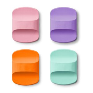 Fking Multi-Color Replacement MagSlider for Yeti Rambler Lids, 4 Pack, Fits 10oz, 16oz, 20oz, 26oz, 30oz Magnetic Tumbler Lids (Aqua/Orange/Purle/Pink)