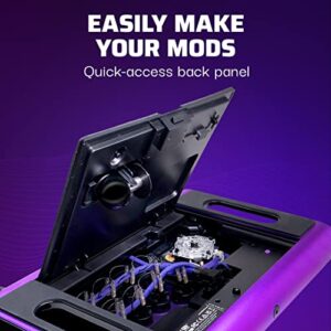 Victrix Pro FS ESports Playstation Fight Stick for PS4, PS5, PC, Durable Aluminum, Sanwa Denshi Buttons, Ergonomic Wrist Slope, Detachable Joystick, Tournament Grade for Fighting Games (Purple)