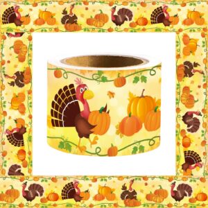 Thanksgiving Turkey Bulletin Board Border Fall Pumpkin Borders for Classroom Decoration 36Ft