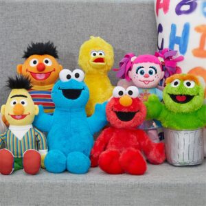 Sesame Street Friends Bert and Ernie 8-inch 2-piece Sustainable Plush Stuffed Animals Set