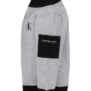 Calvin Klein Boys 2-Piece Quarter-Zip & Pant Set, Everyday Wear, Ultra-Soft & Comfortable Fit, Grey/Black