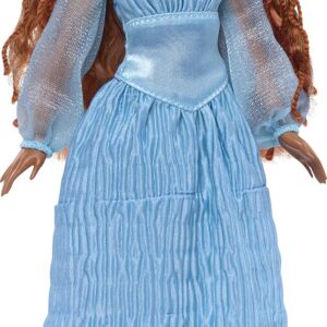 Mattel Disney The Little Mermaid Ariel Fashion Doll on Land in Signature Blue Dress, Toys Inspired by Disney’s The Little Mermaid