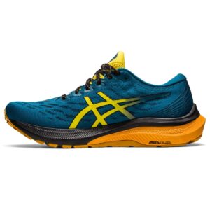 asics men's gt-2000 11 trail running shoes, 9.5, nature bathing/golden yellow