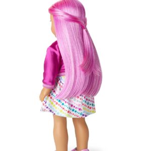 American Girl Truly Me 18-inch Doll #87 with Blue Eyes, Magenta Hair, and Lt-to-Med Skin with Warm Undertones, For Ages 6+