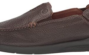 Clarks Men's Gorwin Step Sneaker, Dark Brown Leather, 7