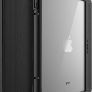 OtterBox Symmetry Series Folio Case for iPad (5th and 6th Generation) - Non-Retail Packaging - Starry Night (Clear/Black/Dark Grey Microsuede)