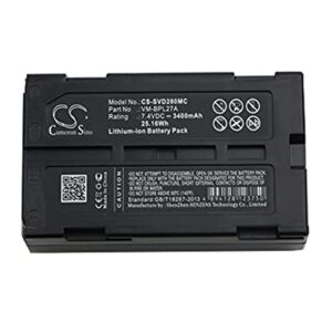 NCNDB Battery Replacement for Panasonic VDR-D220E-S, VDR-D230, VDR-D250, VDR-D250EB-S, VDR-D250EG-S, VDR-D250E-S, VDR-D258GK, VDR-D300, VDR-D300EB-S, VDR-D300EG-S 3400mAh