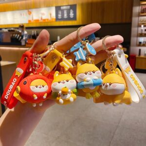 BEXOA Cute keychains for women - Kawaii Accessories Shiba Inu Pendant Anime Keychain Adorable Backpack Car Keyring Charms (Shiba Inu-B)