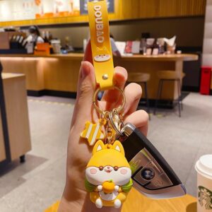 BEXOA Cute keychains for women - Kawaii Accessories Shiba Inu Pendant Anime Keychain Adorable Backpack Car Keyring Charms (Shiba Inu-B)