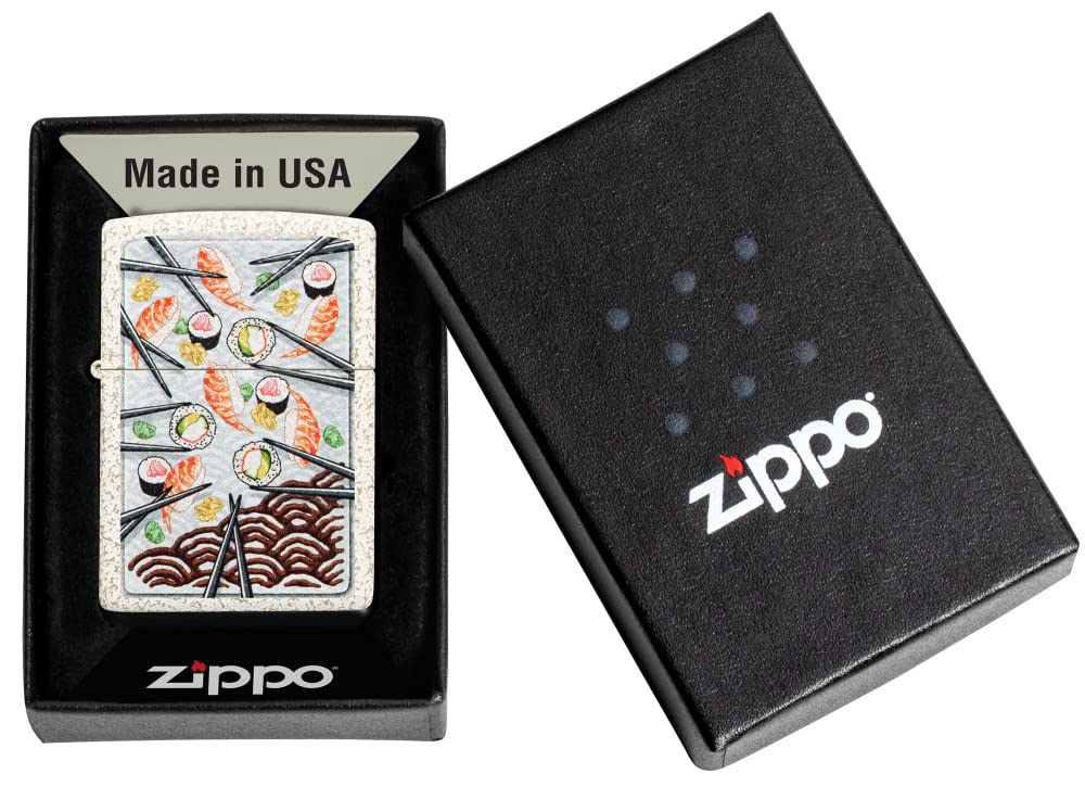 Zippo Sushi Design Mercury Glass Pocket Lighter