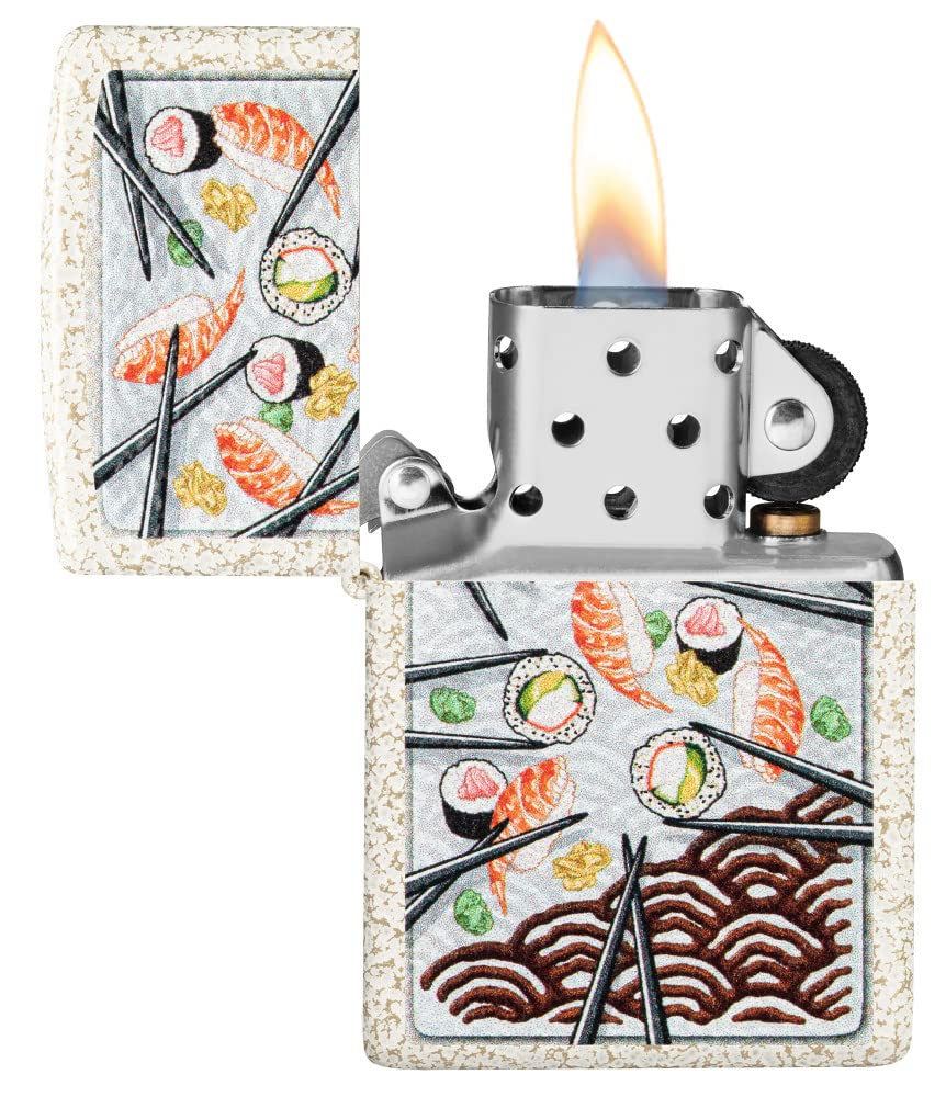 Zippo Sushi Design Mercury Glass Pocket Lighter