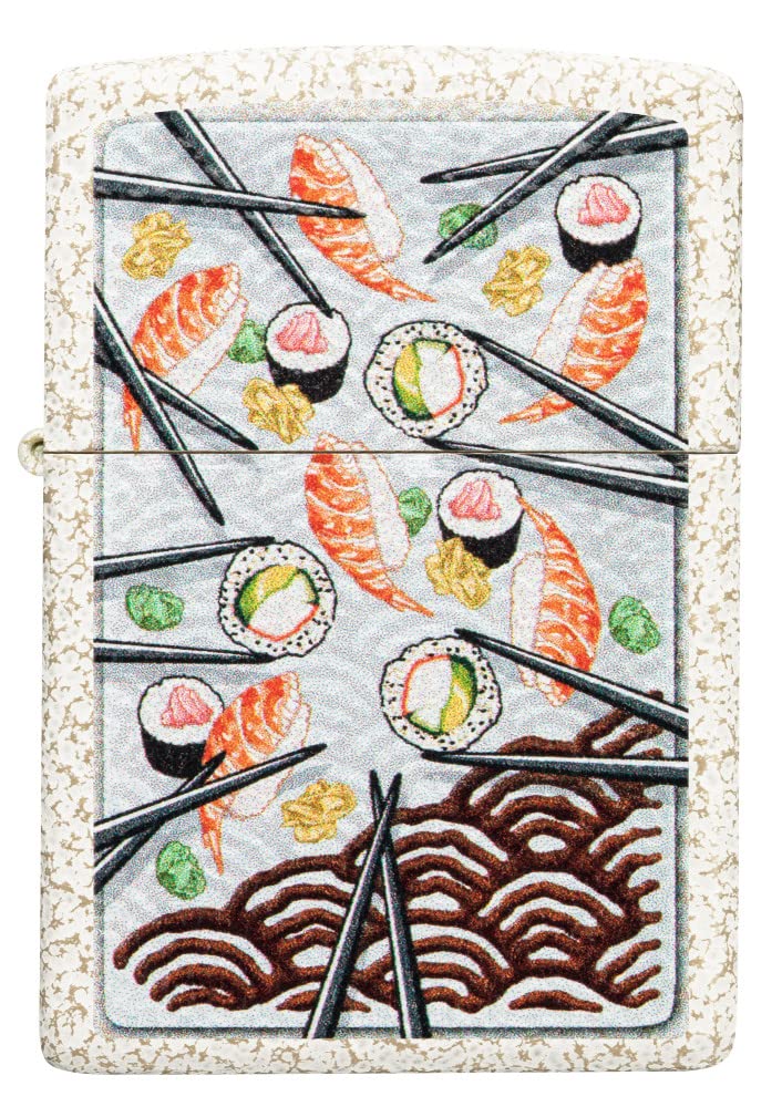 Zippo Sushi Design Mercury Glass Pocket Lighter