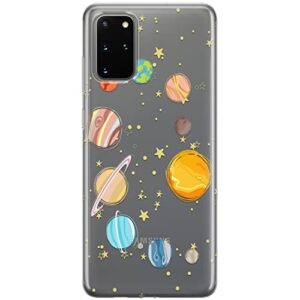 cavka phone case compatible with samsung galaxy a73 a72 5g a71 a54 a52 a42 a34 a32 a14 a11 tpu universe clear durable outer space design flexible cover cute planets solar system print bumper slim