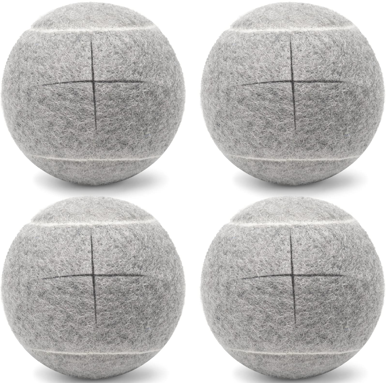 4PCS - Walker Glide Balls,Precut Walker Tennis Balls for Furniture Legs and Floor Protection,Walkers Legs Universal Precut Glide Balls,Heavy Duty Long Lasting Felt Pad Glide Coverings,Fit Most Walkers