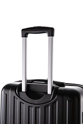 Rockland Paris Hardside Luggage with Spinner Wheels, Black, 3-Piece Set (20/24/28)