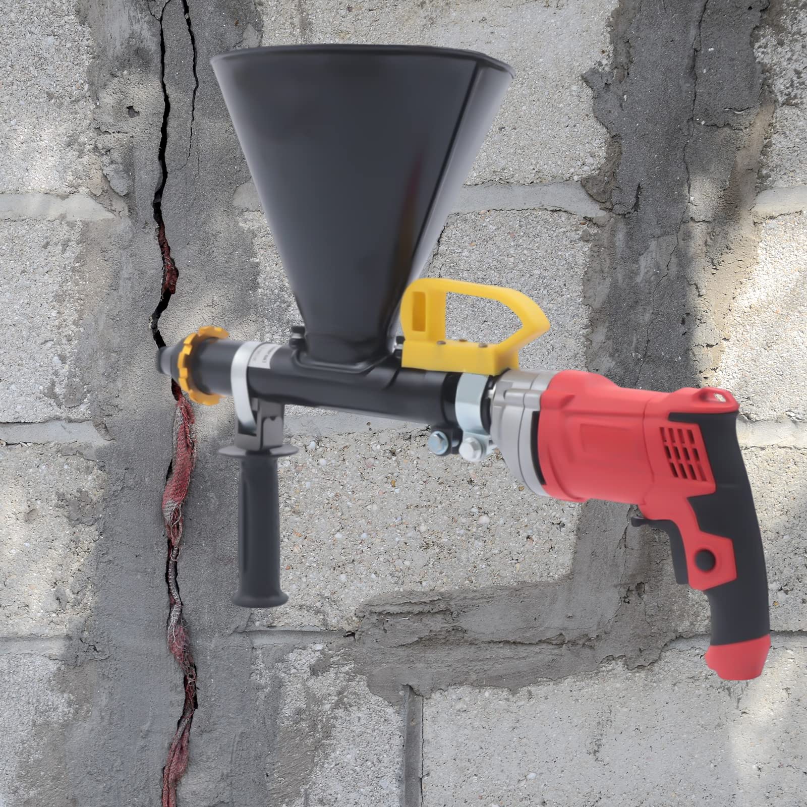 Mortar Grout Electric Gun 700W Electric Mortar Grout Tuck Pointing Gun Sprayer Stone Cement Caulking Pointing Brick Tile Grouting Mortar Applicator 110V