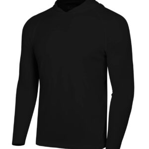 Zengjo Lightweight Hoodies for Men Pullover Workout(Black,L)