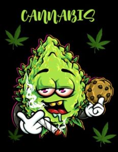 cannabis: funny weed coloring book for potheads cannabis coloring books for adults