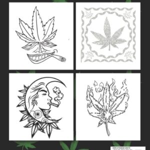 CANNABIS: Funny Weed Coloring Book for Potheads Cannabis Coloring Books for Adults