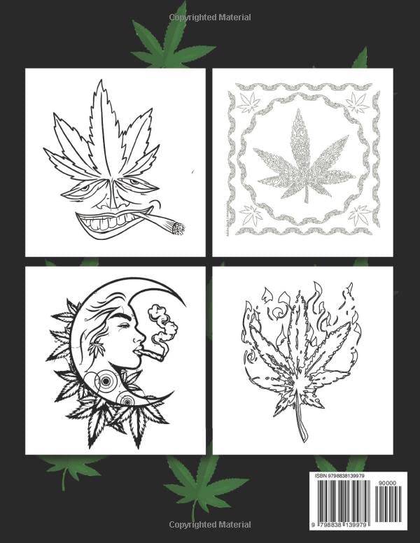 CANNABIS: Funny Weed Coloring Book for Potheads Cannabis Coloring Books for Adults