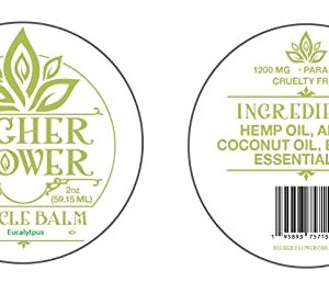 Hemp Muscle Balm 1200 mgs (Eucalyptus)