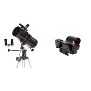 celestron - powerseeker 127eq telescope - manual german equatorial telescope for beginners - compact and portable - bonus astronomy software package - 127mm aperture & finderscope