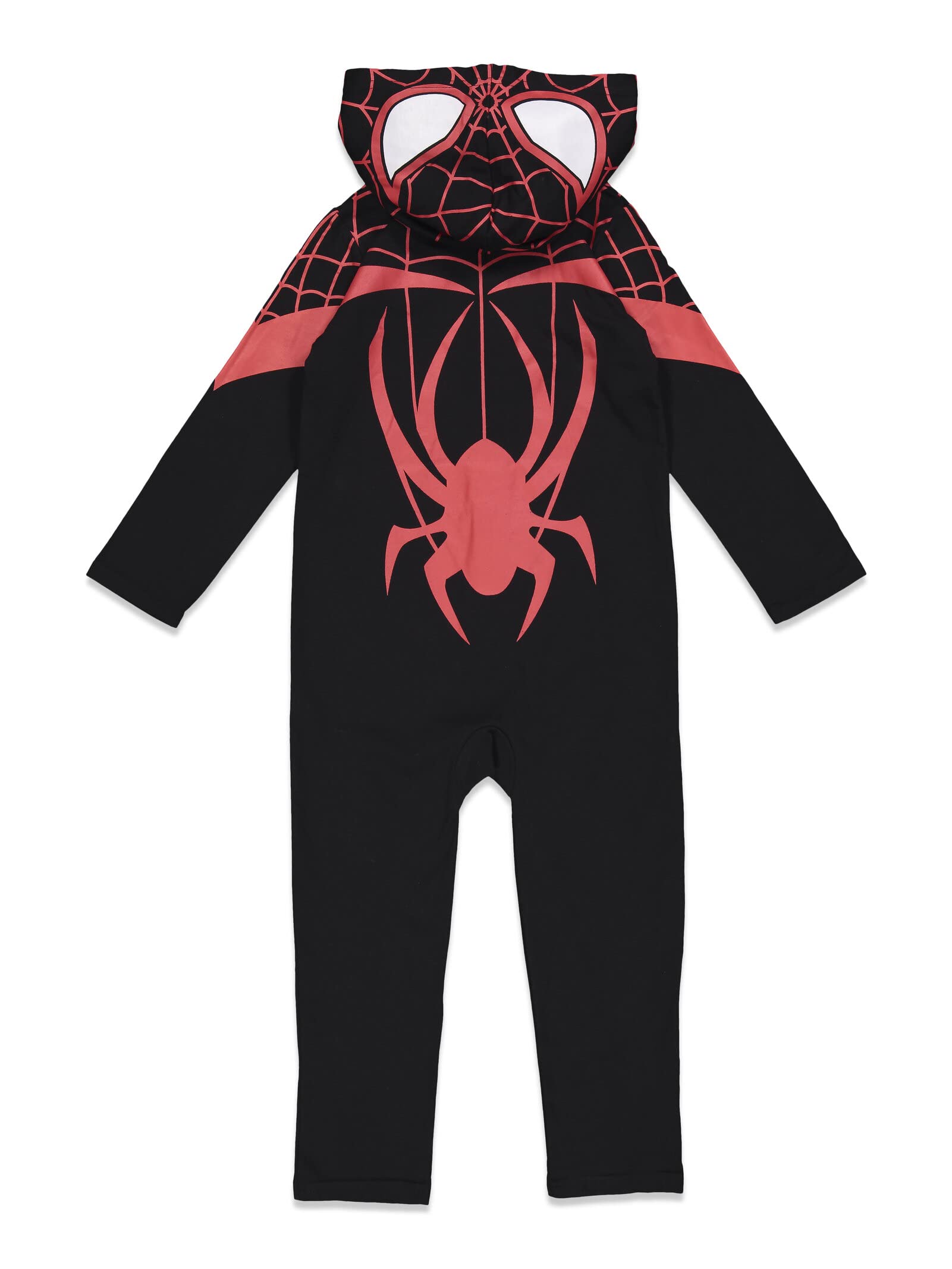 Marvel Spider-Verse Miles Morales Little Boys Zip Up Cosplay Coverall 7-8