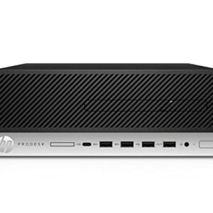 HP 600 G4 SFF Desktop Intel i7-8700 UP to 4.60GHz 32GB DDR4 New 512GB NVMe SSD Built-in AX210 Wi-Fi 6E BT Dual Monitor Support Wireless Keyboard and Mouse Win11 Pro (Renewed)