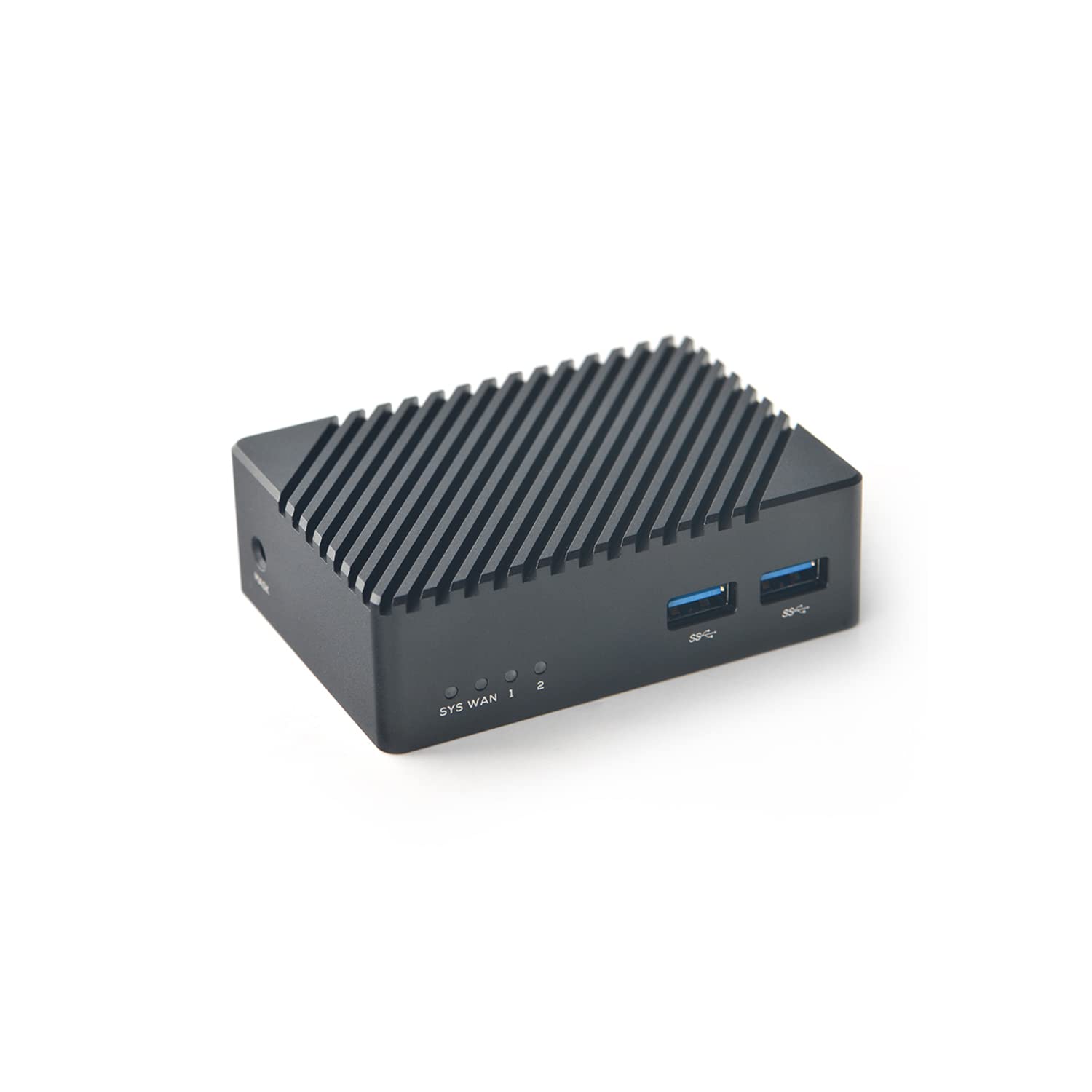 FriendlyElec Nanopi R5S Mini Router OpenWRT with Three Gbps Ethernet Ports LPDDR4X 4GB RAM Based in RK3568 Soc for IOT NAS Smart Home Gateway Support Linux Ubuntu (with CNC Metal Case)