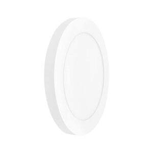 Maxxima 9 in. LED Flush Mount Ceiling Light Fixture - 1500 Lumens, 5 CCT 2700K-5000K, Round Color Selectable Panel Light, Dimmable, Recessed Can or J-Box Install, Suitable for Bathroom or Shower