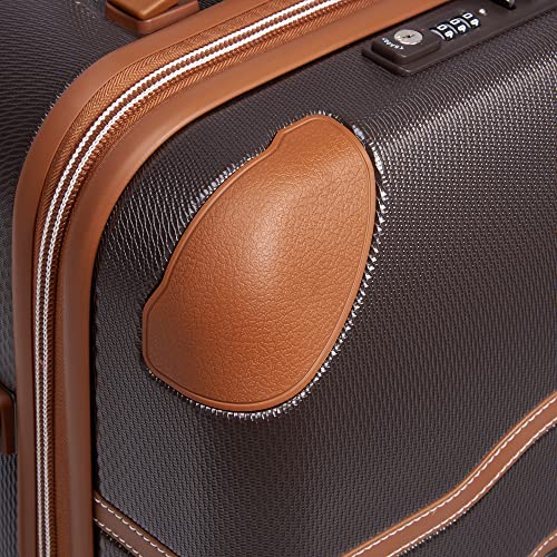 DELSEY Paris Chatelet Air 2.0 Hardside Luggage with Spinner Wheels, Chocolate Brown, 3 Piece Set 19/24/28