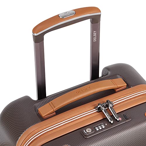 DELSEY Paris Chatelet Air 2.0 Hardside Luggage with Spinner Wheels, Chocolate Brown, 3 Piece Set 19/24/28