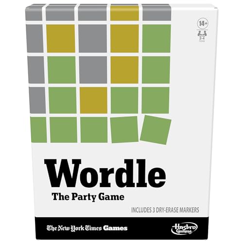 Hasbro Gaming Wordle The Party Game for 2-4 Players, Official Wordle Board Game Inspired by New York Times, Games for Ages 14+, Word Games