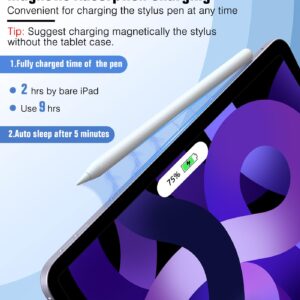 MoKo iPad Pencil 2nd Generation with Magnetic Wireless Charging,Apple Pencil 2nd Generation,Stylus Pen for iPad Pro 12.9 in 6/5/4th,iPad Pro 11 in 4/3,iPad Air 5/4,iPad Mini 6th,Tilt & Palm Rejection