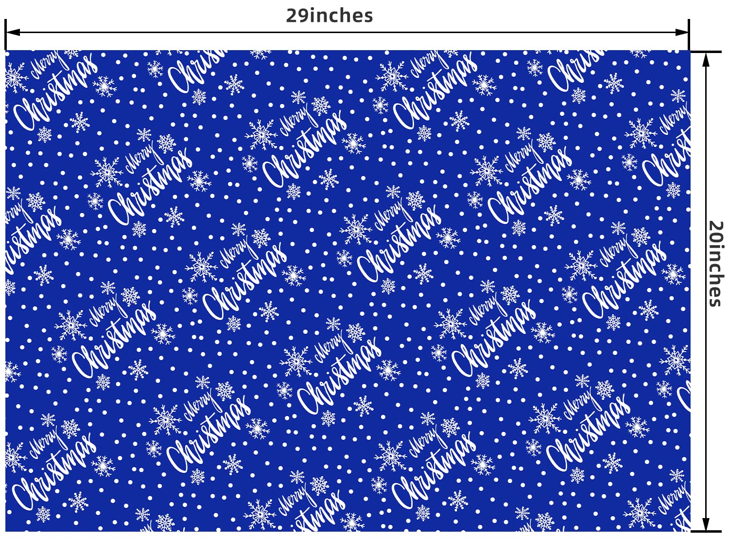 PlandRichW Christmas Wrapping Paper Folded 12 Sheets for Kids Boys Girls Man Women,Blue and White Snowmen Snowflakes Merry Christmas Deer,Image Arts Blue Holiday Wrapping Paper Each 20" X 29"