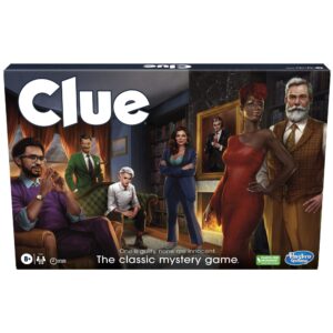 hasbro gaming clue board game for kids ages 8 and up, reimagined clue game for 2-6 players, mystery games, detective games, family games for kids and adults