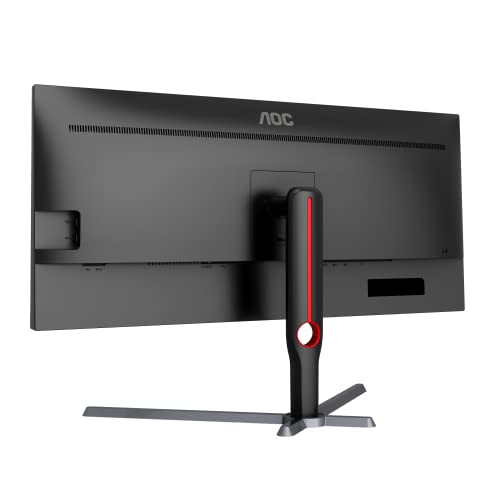 AOC U34G3X 34" Frameless UltraWide Gaming Monitor, WQHD 3440 x1440, 144Hz 1ms, FreeSync Premium, 3-Year Zero-Bright-dot (2022 Model),Black