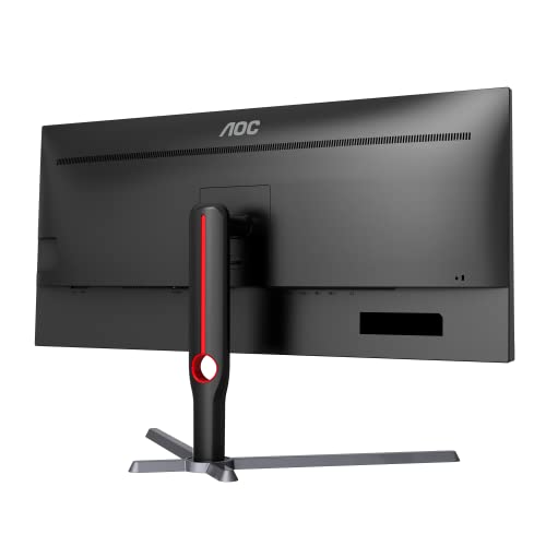 AOC U34G3X 34" Frameless UltraWide Gaming Monitor, WQHD 3440 x1440, 144Hz 1ms, FreeSync Premium, 3-Year Zero-Bright-dot (2022 Model),Black