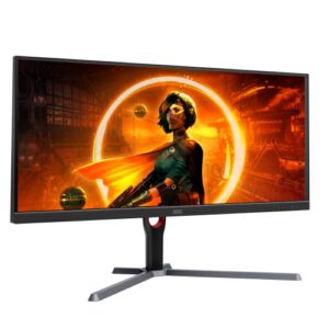 AOC U34G3X 34" Frameless UltraWide Gaming Monitor, WQHD 3440 x1440, 144Hz 1ms, FreeSync Premium, 3-Year Zero-Bright-dot (2022 Model),Black