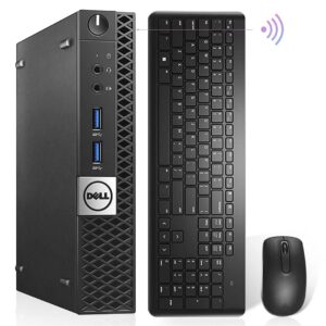 dell mini pc optiplex 7040 micro desktop,i7 6700t quad core up to 3.60ghz,32gb ddr4 512gb m.2 nvme ssd,ax210 built-in wifi 6e + bluetooth 5.2,hdmi windows 10 pro,wireless keyboard & mouse (renewed)