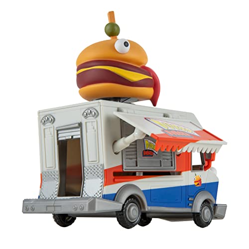 FORTNITE FNT1059 Durrr Burger Food Truck TRUCK-9-Inch Feature Vehicle with 2.5-Inch Articulated Beef Boss Figure