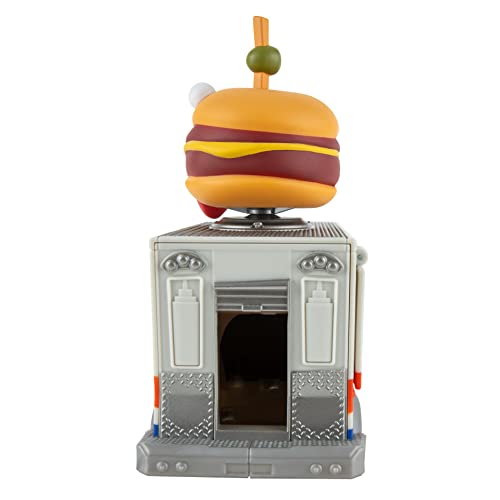 FORTNITE FNT1059 Durrr Burger Food Truck TRUCK-9-Inch Feature Vehicle with 2.5-Inch Articulated Beef Boss Figure