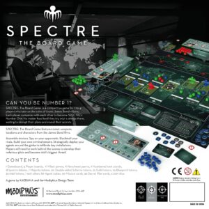 Spectre The Board Game | Spy Vs. Spy on The James Bond Movies for Adults and Kids | Ages 14+ | 2-4 Players | Average Playtime 20-45 Minutes | Made by Modiphius Entertainment