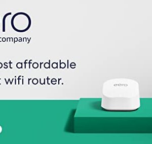 Certified Refurbished Amazon eero 6+ mesh Wi-Fi router | Fast and reliable gigabit speeds | connect 75+ devices | Coverage up to 1,500 sq. ft. | 2022 release