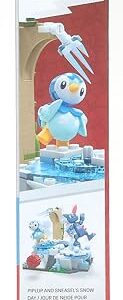 MEGA Pokémon Building Toys Set, Piplup and Sneasel’s Snow Day with 183 Pieces, 2 Poseable Characters and Motion, for Kids