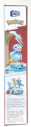 MEGA Pokémon Building Toys Set, Piplup and Sneasel’s Snow Day with 183 Pieces, 2 Poseable Characters and Motion, for Kids