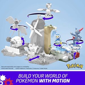 MEGA Pokémon Building Toys Set, Piplup and Sneasel’s Snow Day with 183 Pieces, 2 Poseable Characters and Motion, for Kids