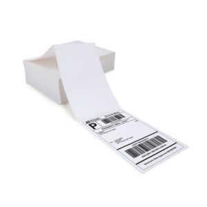 l liked 1000 labels fanfold 4" x 6" direct thermal labels, with perforated line for thermal printers - compatible with zebra & rollo printer (4" x 6" - 1000 labels)